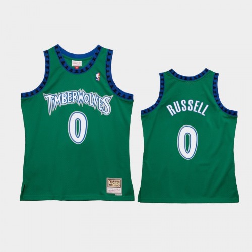 Men's Minnesota Timberwolves #0 D'Angelo Russell Green Reload 2.0 Jersey