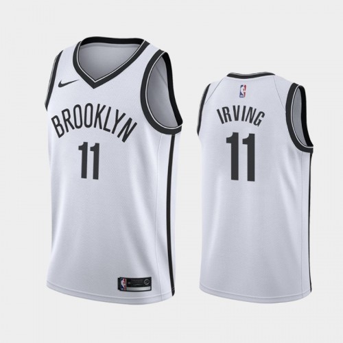 Men's Brooklyn Nets Kyrie Irving #11 White 2019-20 Association Jersey