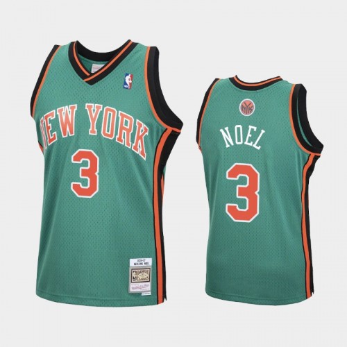 Men's New York Knicks #3 Nerlens Noel Green 2006-07 Hardwood Classics Jersey