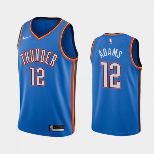 Men's Oklahoma City Thunder #12 Steven Adams Blue 2019-20 Icon Jersey