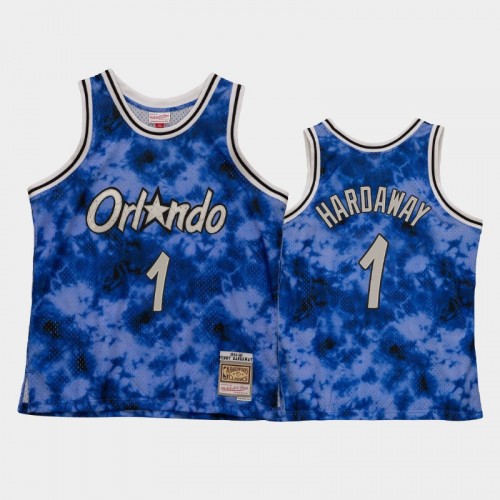 Men's Orlando Magic #1 Penny Hardaway Blue Galaxy Jersey