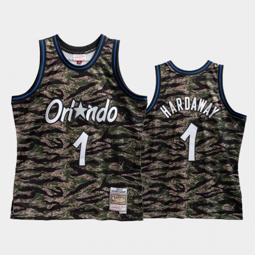 Orlando Magic #1 Penny Hardaway Green Tiger Camo Limited Jersey