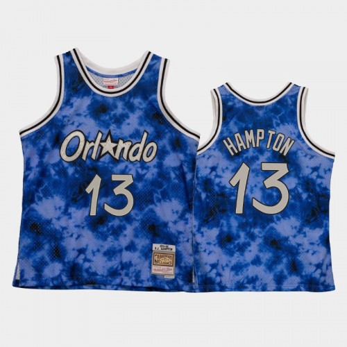 Men's Orlando Magic #13 R.J. Hampton Blue Galaxy Jersey