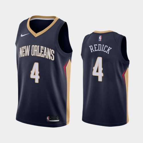 Men's New Orleans Pelicans J.J. Redick #4 Navy 2019-20 Icon Jersey