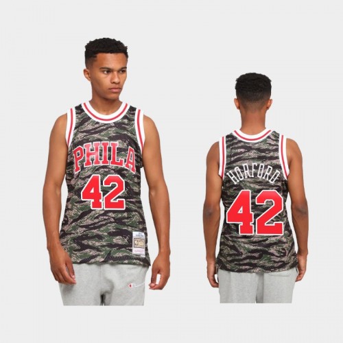 Philadelphia 76ers #42 Al Horford Green Tiger Camo Limited Jersey