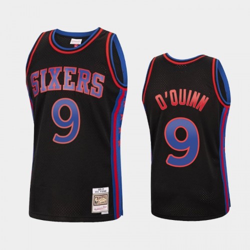 Philadelphia 76ers #9 Kyle O'Quinn Black Reload Hardwood Classics Jersey