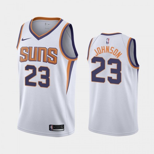 Men's Phoenix Suns #23 Cameron Johnson White Association Jersey - 2019 NBA Draft