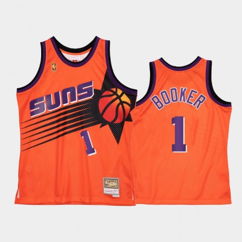 Men's Phoenix Suns #1 Devin Booker Orange Reload 2.0 Jersey