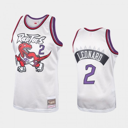 Men's Toronto Raptors Kawhi Leonard #2 Platinum Hardwood Classics Jersey