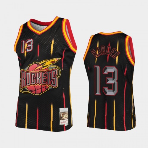 Men's Houston Rockets #13 James Harden Black Rings Collection Jersey