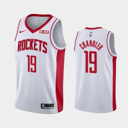 Men's Houston Rockets Tyson Chandler #19 White 2019-20 Association Jersey