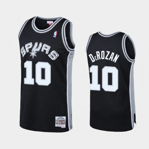 San Antonio Spurs #10 DeMar DeRozan Black Reload Hardwood Classics Jersey