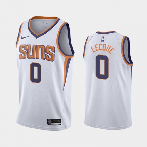 Men's Phoenix Suns Jalen Lecque #0 White 2019-20 Association Jersey