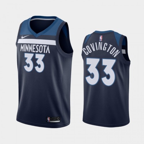 Men's Minnesota Timberwolves #33 Robert Covington Navy 2019 season Icon Jersey