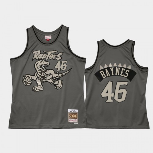 Toronto Raptors #46 Aron Baynes Gray Metal Works Jersey