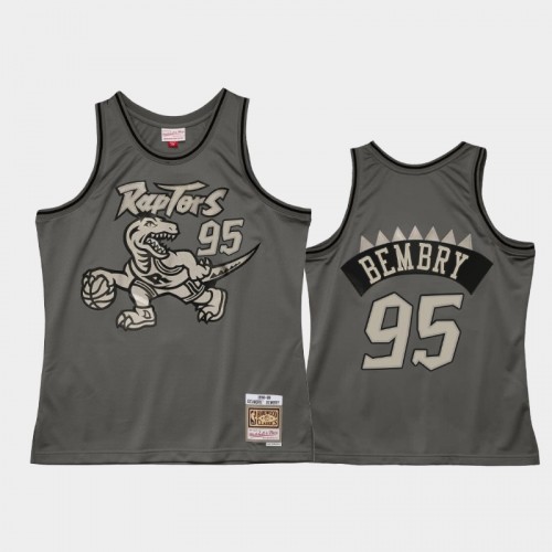 Toronto Raptors #95 DeAndre' Bembry Gray Metal Works Jersey