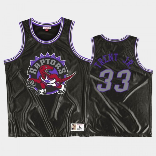 Men's Toronto Raptors #33 Gary Trent Jr. Black Dazzle Hardwood Classics Jersey