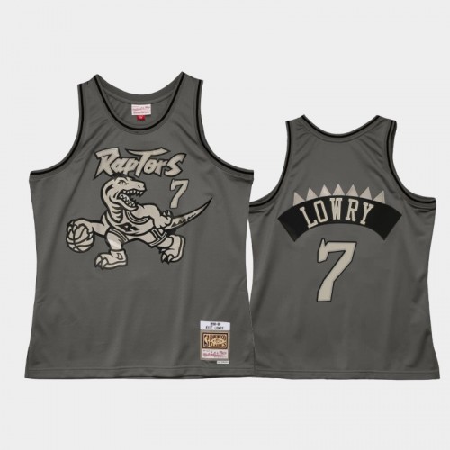 Toronto Raptors #7 Kyle Lowry Gray Metal Works Jersey