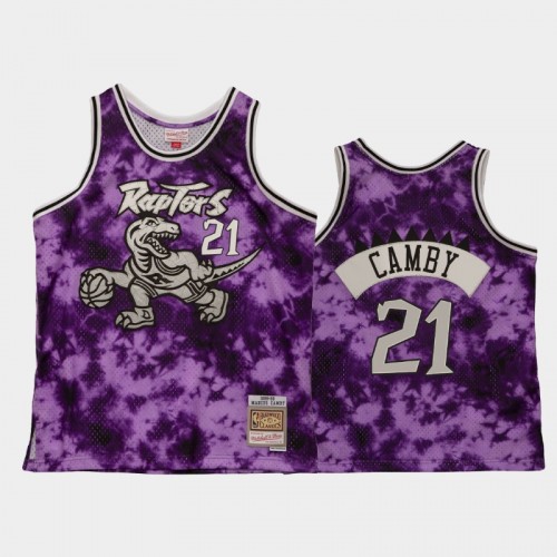 Men's Toronto Raptors #21 Marcus Camby Purple Galaxy Jersey