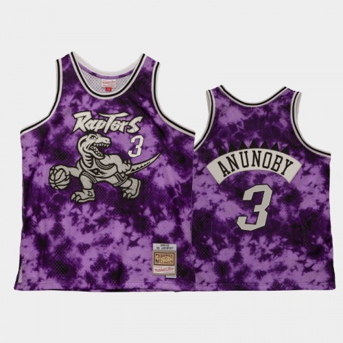 Men's Toronto Raptors #3 OG Anunoby Purple Galaxy Jersey