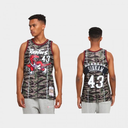 Toronto Raptors #43 Pascal Siakam Green Tiger Camo Limited Jersey