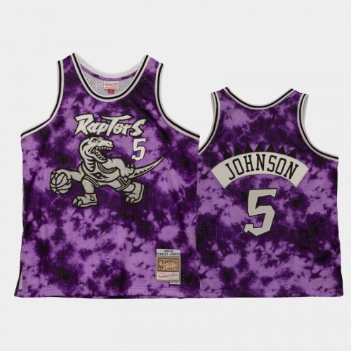 Men's Toronto Raptors #5 Stanley Johnson Purple Galaxy Jersey