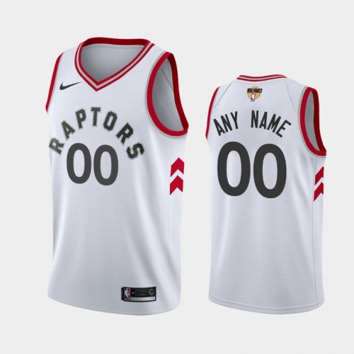 Men's Toronto Raptors White 2019 NBA Finals Personalized Association Jersey