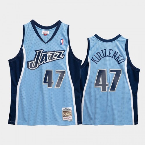 Utah Jazz #47 Andrei Kirilenko Blue 2009-10 Hardwood Classics Jersey