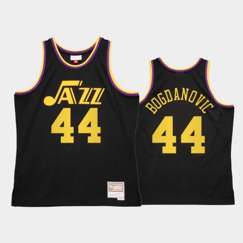 Men's Utah Jazz #44 Bojan Bogdanovic Black Reload 2.0 Jersey