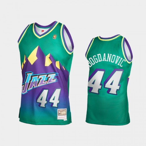 Men's Utah Jazz #44 Bojan Bogdanovic Green Reload 2.0 Jersey