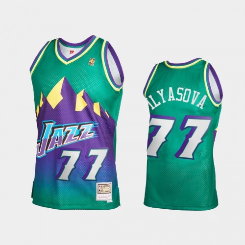 Men's Utah Jazz #77 Ersan Ilyasova Green Reload 2.0 Jersey