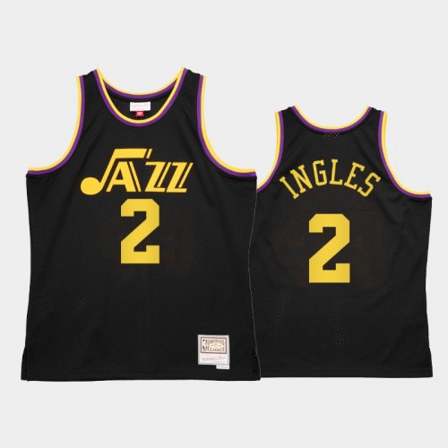 Men's Utah Jazz #2 Joe Ingles Black Reload 2.0 Jersey