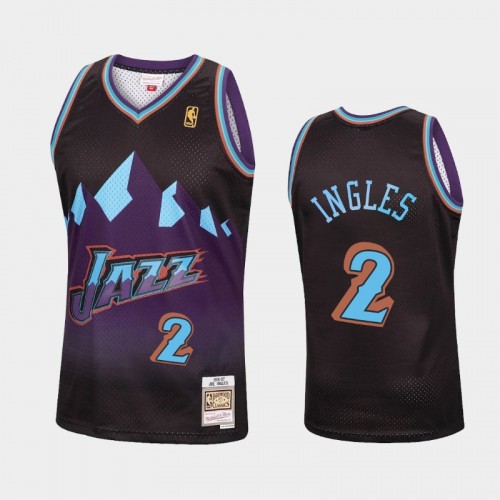 Utah Jazz #2 Joe Ingles Black Reload Hardwood Classics Jersey