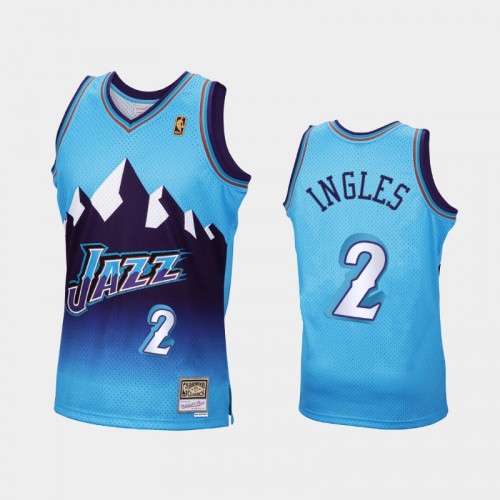 Utah Jazz #2 Joe Ingles Blue Reload Hardwood Classics Jersey