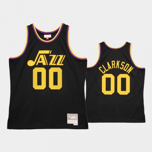 Men's Utah Jazz #00 Jordan Clarkson Black Reload 2.0 Jersey