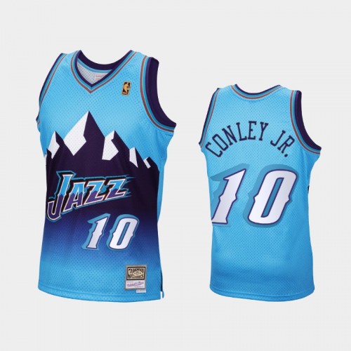 Utah Jazz #10 Mike Conley Jr. Blue Reload Hardwood Classics Jersey