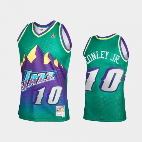 Men's Utah Jazz #10 Mike Conley Jr. Green Reload 2.0 Jersey