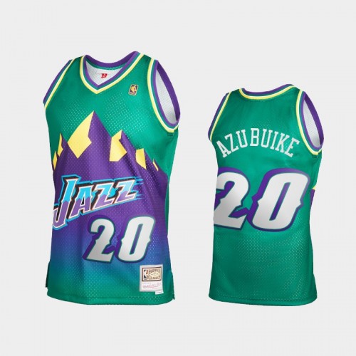 Men's Utah Jazz #20 Udoka Azubuike Green Reload 2.0 Jersey