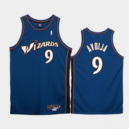 Washington Wizards #9 Deni Avdija Blue Throwback Classic Jersey