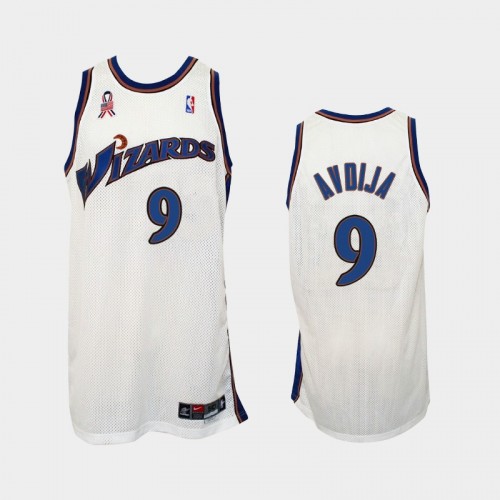 Washington Wizards #9 Deni Avdija White Throwback Vintage Jersey