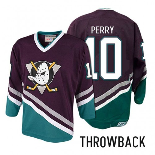 #10 Corey Perry Purple Anniversary Throwback Jersey