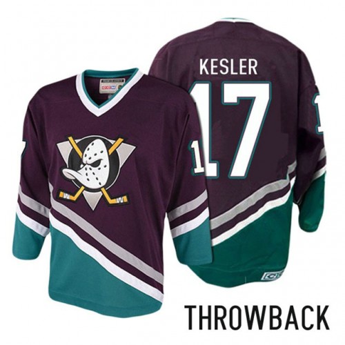 #17 Ryan Kesler Purple Anniversary Throwback Jersey