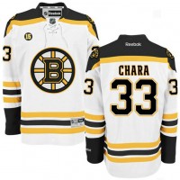 Zdeno Chara #33 White Milt Schmidt Number 15 Patch Away Premier Jersey