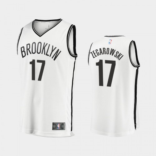 Men Brooklyn Nets Marcus Zegarowski #17 White 2021-22 Replica Association Edition Jersey
