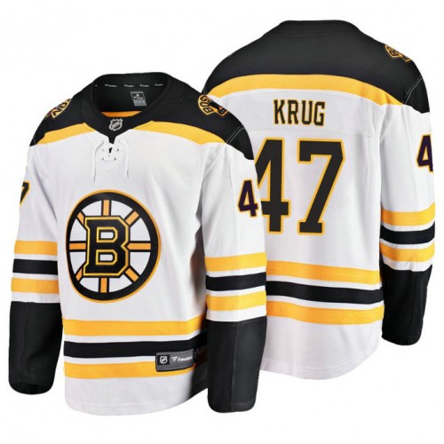 Torey Krug Fanatics Branded Breakaway White Away Jersey