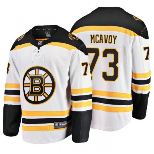 Charlie McAvoy Fanatics Branded Breakaway White Away Jersey