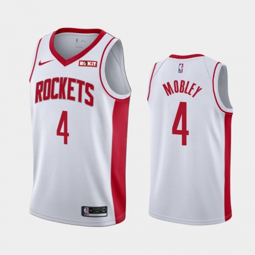 Men Houston Rockets #4 Evan Mobley White 2021 NBA Draft Association Edition Jersey