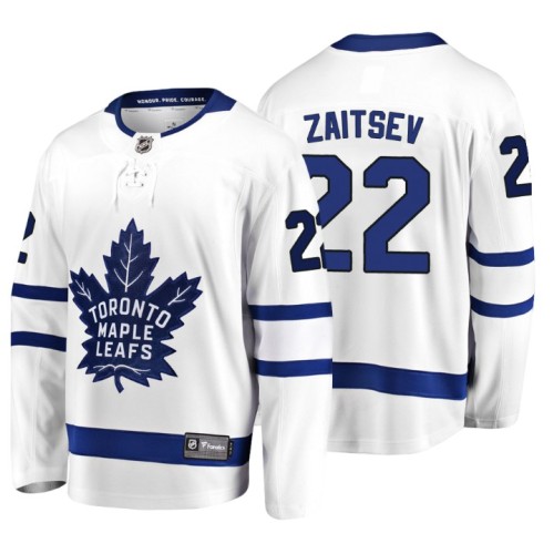 #22 Nikita Zaitsev 2018 Fanatics Branded Breakaway White Away jersey