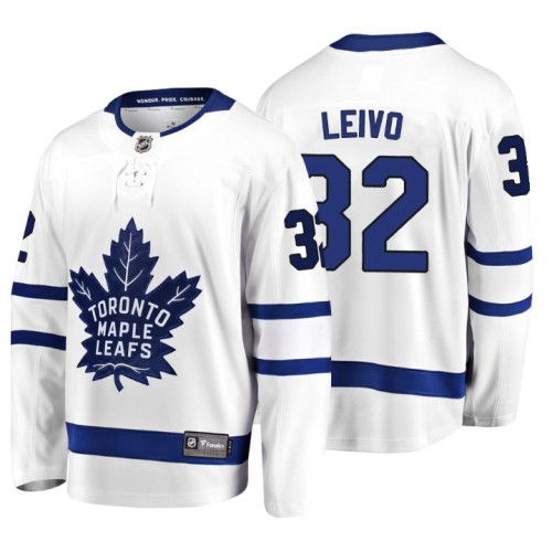 #32 Josh Leivo 2018 Fanatics Branded Breakaway White Away jersey