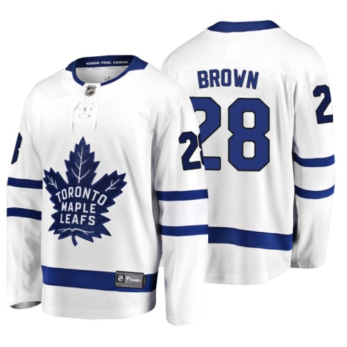 #28 Connor Brown 2018 Fanatics Branded Breakaway White Away jersey